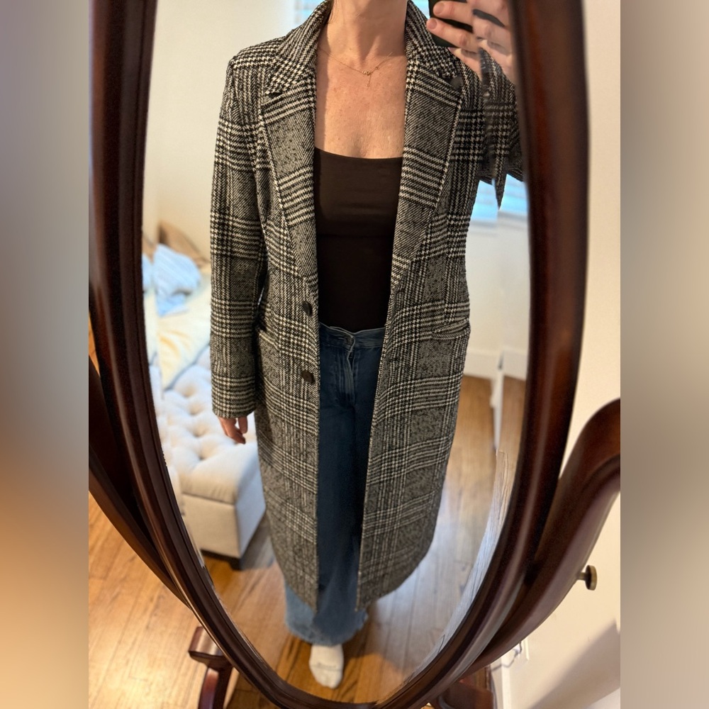 Express Long Houndstooth Jacket - image 1